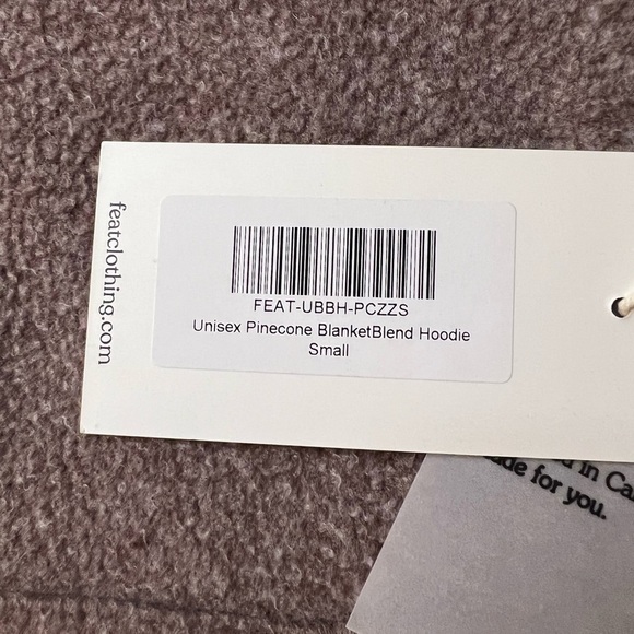 FEAT Women's Blanket Blend Hoodie Sz S Brown Soft Pullover Lounging (B2) - Picture 6 of 7